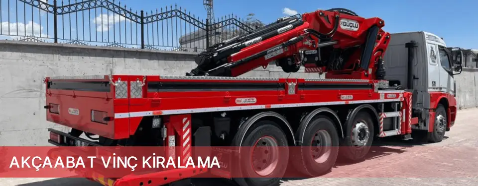 Akçaabat İlçemi Vinç Kiralama
